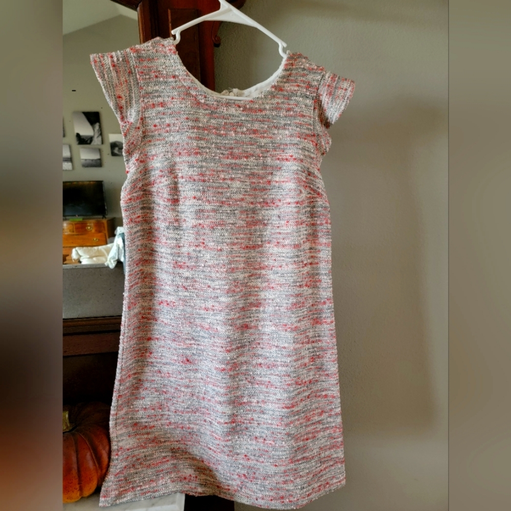 Loft tweed cap sleeve dress